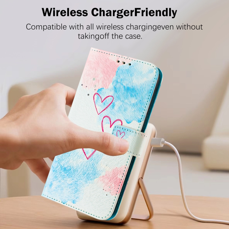 For iPhone 15 Pro Max Art Colored Drawing Pattern Leather Phone Case(LOVE ME) For iPhone 15 Pro Max Art Colored Drawing Pattern Leather Phone Case(LOVE ME)