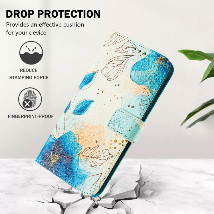 For Samsung Galaxy S23 Ultra 5G Art Colored Drawing Pattern Leather Phone Case(Flowering flowers) For Samsung Galaxy S23 Ultra 5G Art Colored Drawing Pattern Leather Phone Case(Flowering flowers)