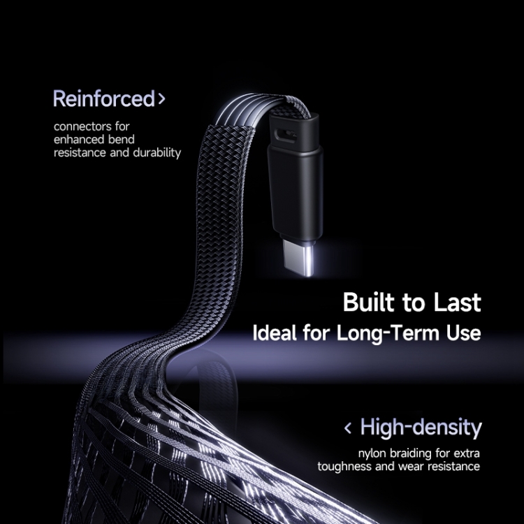 Baseus MVP 3 100W Type-C to Type-C Fast Charging Cable, Length:1m(Black) Baseus MVP 3 100W Type-C to Type-C Fast Charging Cable, Length:1m(Black)