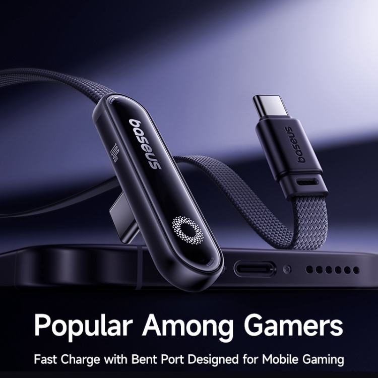 Baseus MVP 3 100W Type-C to Type-C Fast Charging Cable, Length:1m(Black) Baseus MVP 3 100W Type-C to Type-C Fast Charging Cable, Length:1m(Black)