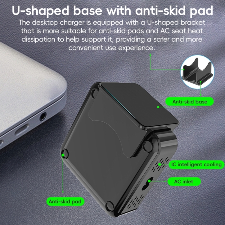 320W GaN 6 Type-C 2 USB Multi Ports Sharing Desktop Charger, Plug:US Plug(Grey) 320W GaN 6 Type-C 2 USB Multi Ports Sharing Desktop Charger, Plug:US Plug(Grey)