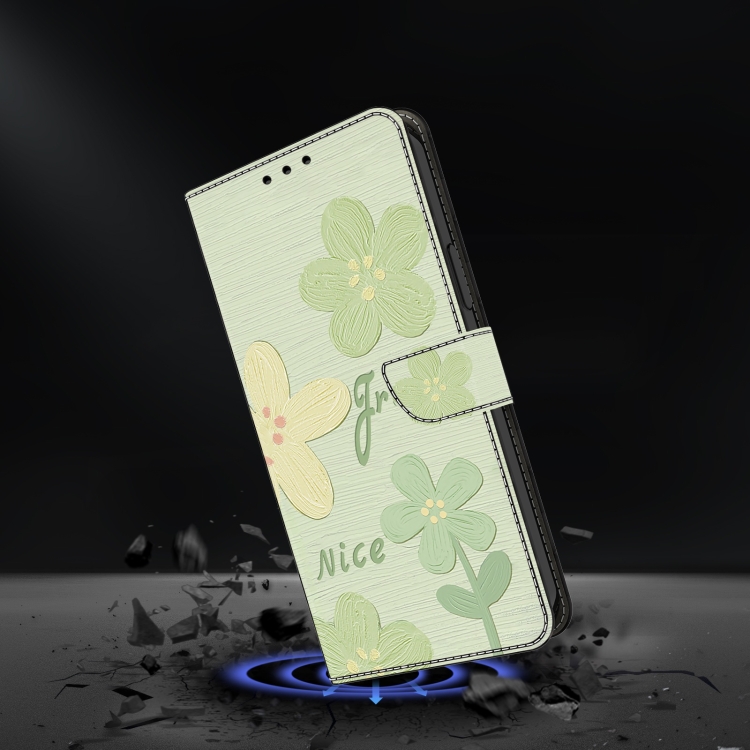 For Samsung Galaxy S23+ 5G Fresh Painted Leather Phone Case(Fresh Flowers) For Samsung Galaxy S23+ 5G Fresh Painted Leather Phone Case(Fresh Flowers)