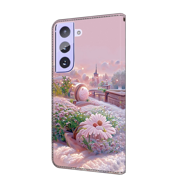 For Samsung Galaxy S22+ 5G Fresh Painted Leather Phone Case(Garden) For Samsung Galaxy S22+ 5G Fresh Painted Leather Phone Case(Garden)