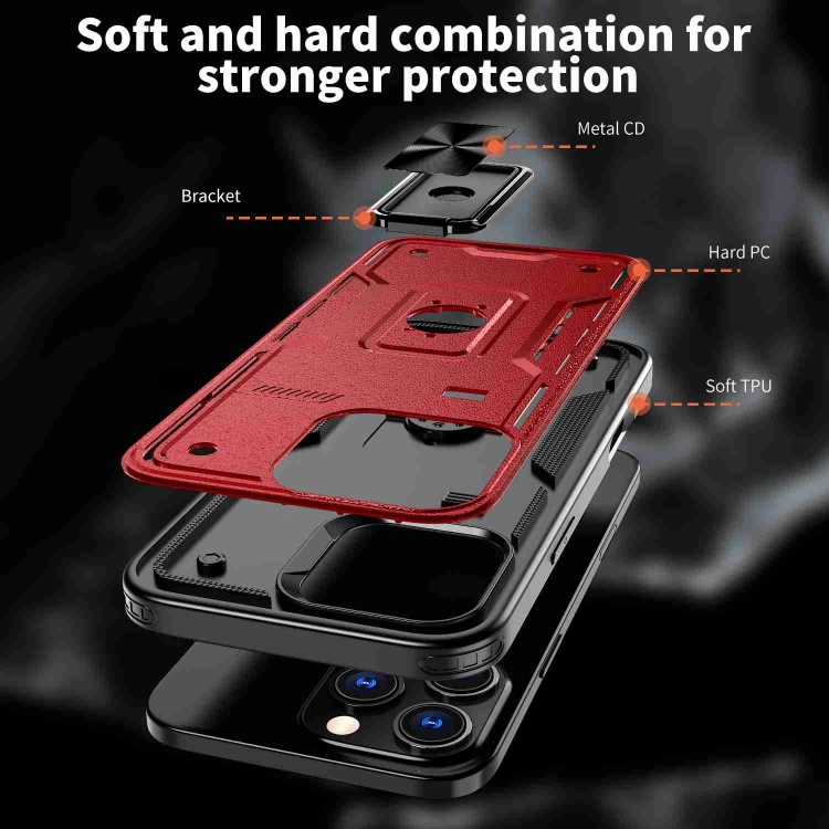 For iPhone 14 Plus Ring Holder PC Hybrid TPU Phone Case(Red) For iPhone 14 Plus Ring Holder PC Hybrid TPU Phone Case(Red)