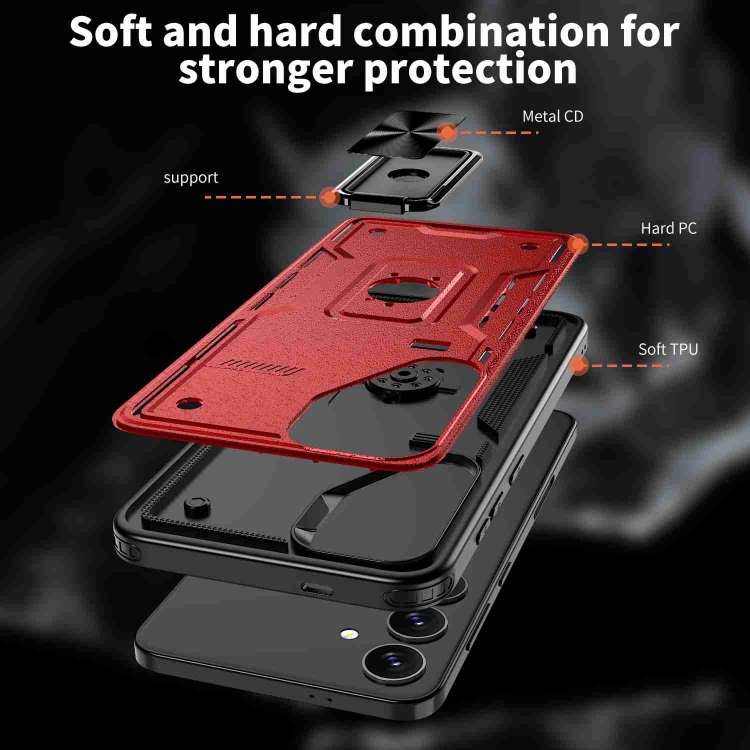 For Samsung Galaxy S22 Ultra 5G Ring Holder PC Hybrid TPU Phone Case(Red) For Samsung Galaxy S22 Ultra 5G Ring Holder PC Hybrid TPU Phone Case(Red)