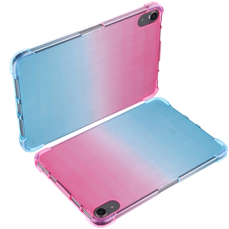 For iPad mini 6 / mini 2024 Square Gradient TPU Tablet Case(Pink Gradient Green) For iPad mini 6 / mini 2024 Square Gradient TPU Tablet Case(Pink Gradient Green)