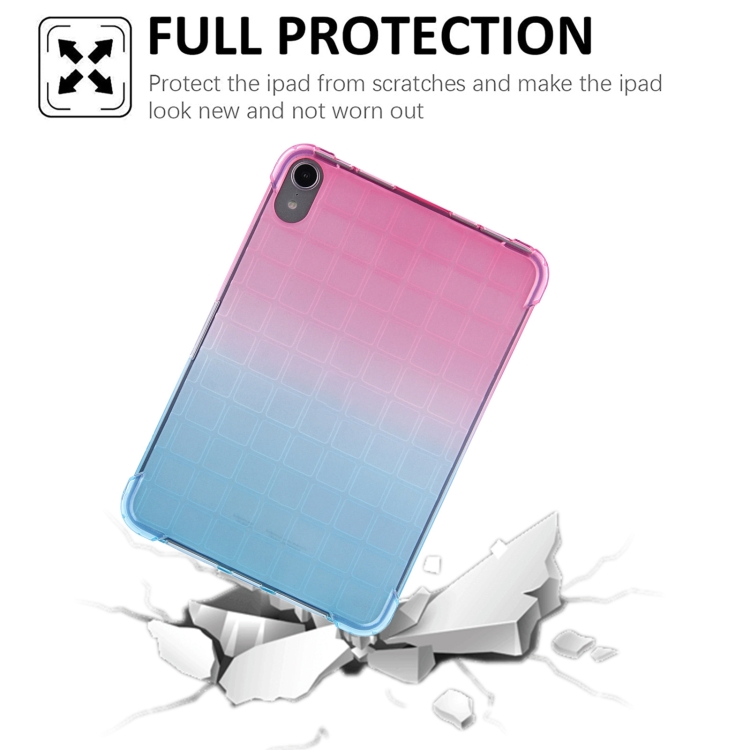 For iPad mini 6 / mini 2024 Square Gradient TPU Tablet Case(Pink Gradient Green) For iPad mini 6 / mini 2024 Square Gradient TPU Tablet Case(Pink Gradient Green)