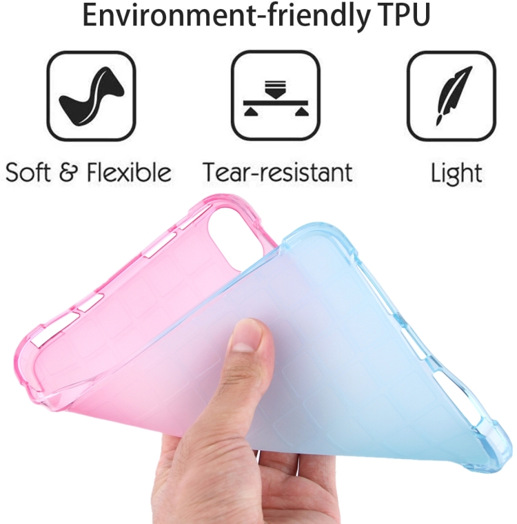For iPad mini 6 / mini 2024 Square Gradient TPU Tablet Case(Pink Gradient Green) For iPad mini 6 / mini 2024 Square Gradient TPU Tablet Case(Pink Gradient Green)