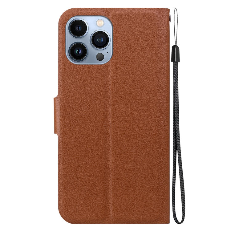 For iPhone 13 Pro Max Ultra-thin Voltage Magnetic Buckle Leather Phone Case(Brown) For iPhone 13 Pro Max Ultra-thin Voltage Magnetic Buckle Leather Phone Case(Brown)