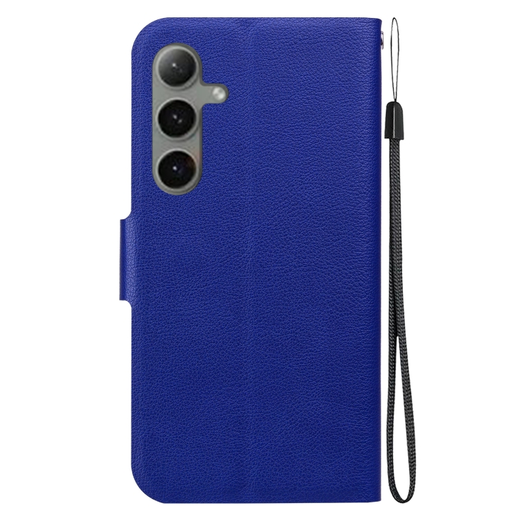 For Samsung Galaxy S25+ 5G Ultra-thin Voltage Magnetic Buckle Leather Phone Case(Blue) For Samsung Galaxy S25+ 5G Ultra-thin Voltage Magnetic Buckle Leather Phone Case(Blue)