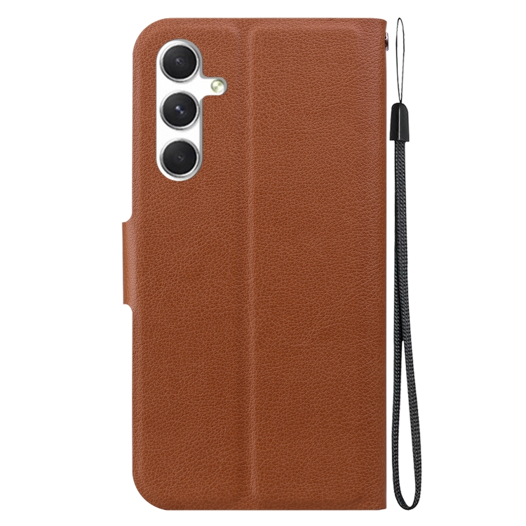 For Samsung Galaxy S25 5G Ultra-thin Voltage Magnetic Buckle Leather Phone Case(Brown) For Samsung Galaxy S25 5G Ultra-thin Voltage Magnetic Buckle Leather Phone Case(Brown)