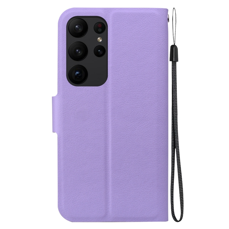 For Samsung Galaxy S23 Ultra 5G Ultra-thin Voltage Magnetic Buckle Leather Phone Case(Purple) For Samsung Galaxy S23 Ultra 5G Ultra-thin Voltage Magnetic Buckle Leather Phone Case(Purple)