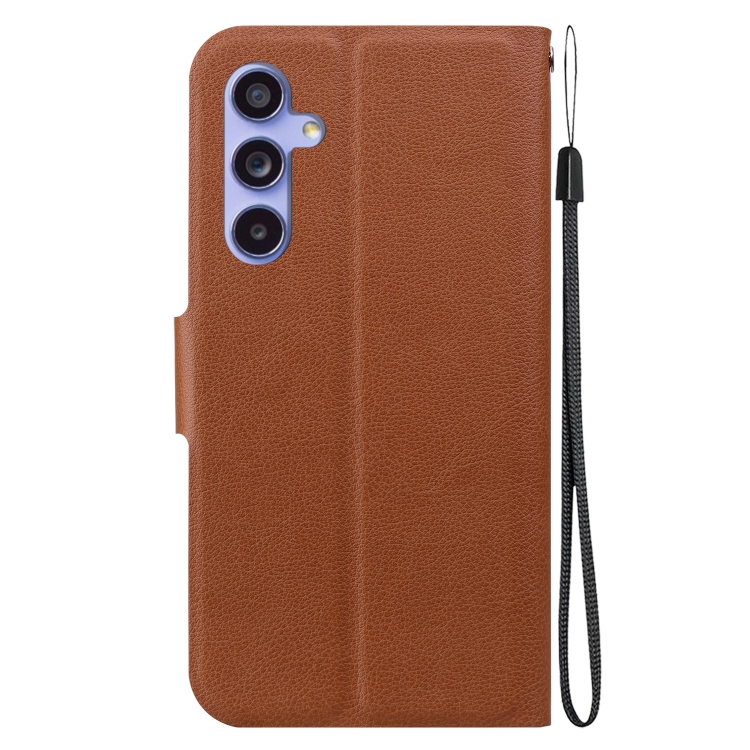 For Samsung Galaxy S23 FE 5G Ultra-thin Voltage Magnetic Buckle Leather Phone Case(Brown) For Samsung Galaxy S23 FE 5G Ultra-thin Voltage Magnetic Buckle Leather Phone Case(Brown)
