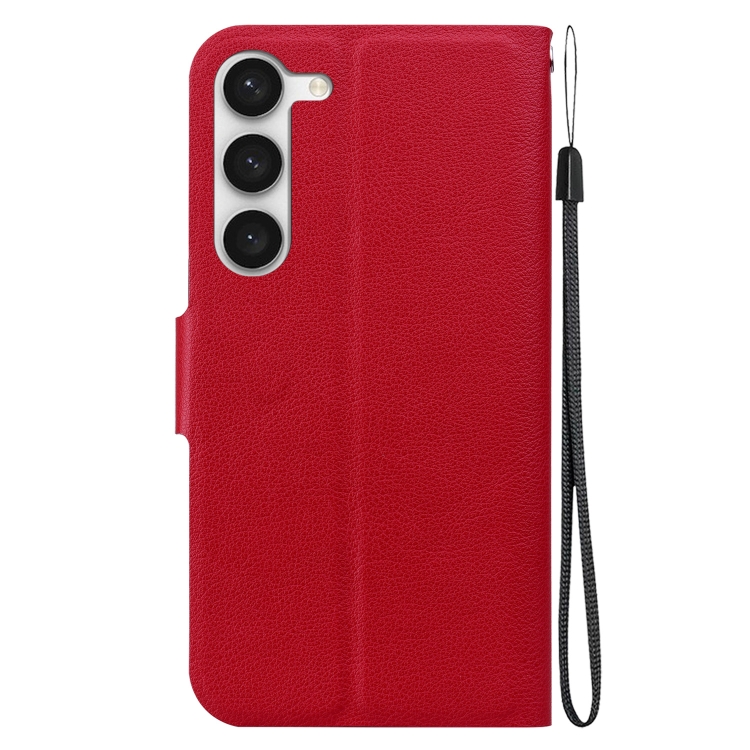 For Samsung Galaxy S23 5G Ultra-thin Voltage Magnetic Buckle Leather Phone Case(Red) For Samsung Galaxy S23 5G Ultra-thin Voltage Magnetic Buckle Leather Phone Case(Red)