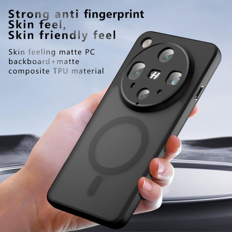 For OPPO Find X8 Ultra Armor MagSafe PC Hybrid TPU Phone Case(Frosted Black)