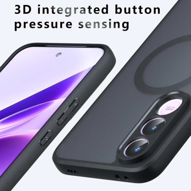 For vivo V70 FE 5G Armor MagSafe PC Hybrid TPU Phone Case(Frosted Black)