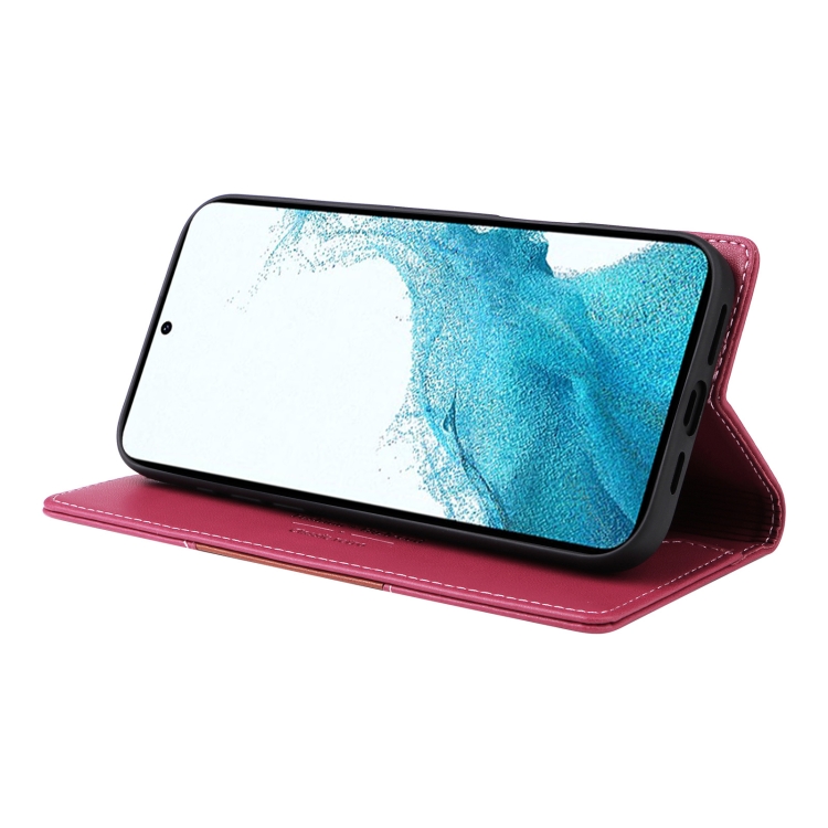 For Samsung Galaxy S21+ 5G GQUTROBE G01 RFID Anti-theft Leather Phone Case(Red) For Samsung Galaxy S21+ 5G GQUTROBE G01 RFID Anti-theft Leather Phone Case(Red)