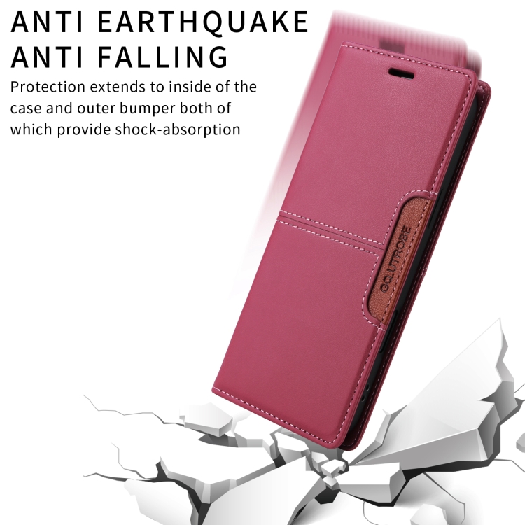 For Samsung Galaxy S21+ 5G GQUTROBE G01 RFID Anti-theft Leather Phone Case(Red) For Samsung Galaxy S21+ 5G GQUTROBE G01 RFID Anti-theft Leather Phone Case(Red)