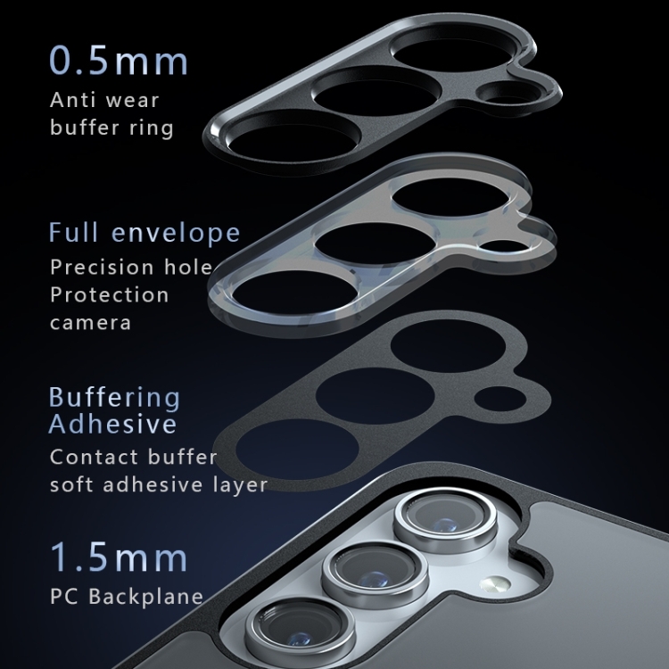 For Samsung Galaxy S25 5G Armor Precise Hole PC Hybrid TPU Phone Case(Transparent) For Samsung Galaxy S25 5G Armor Precise Hole PC Hybrid TPU Phone Case(Transparent)