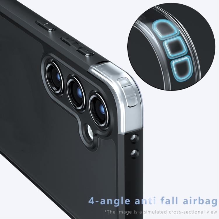 For Samsung Galaxy S25 5G Armor Precise Hole PC Hybrid TPU Phone Case(Transparent) For Samsung Galaxy S25 5G Armor Precise Hole PC Hybrid TPU Phone Case(Transparent)