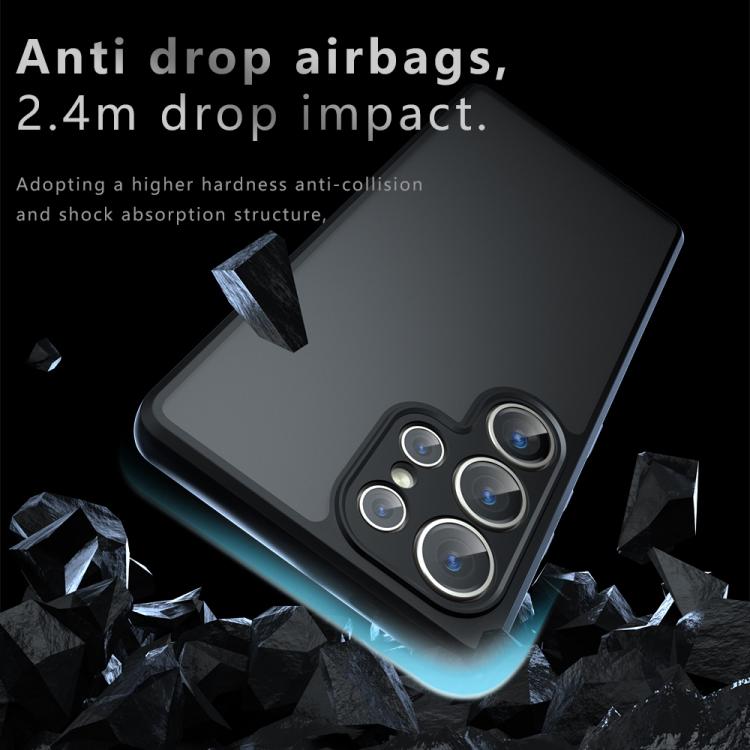 For Samsung Galaxy S25 Ultra 5G Armor Precise Hole PC Hybrid TPU Phone Case(Transparent) For Samsung Galaxy S25 Ultra 5G Armor Precise Hole PC Hybrid TPU Phone Case(Transparent)