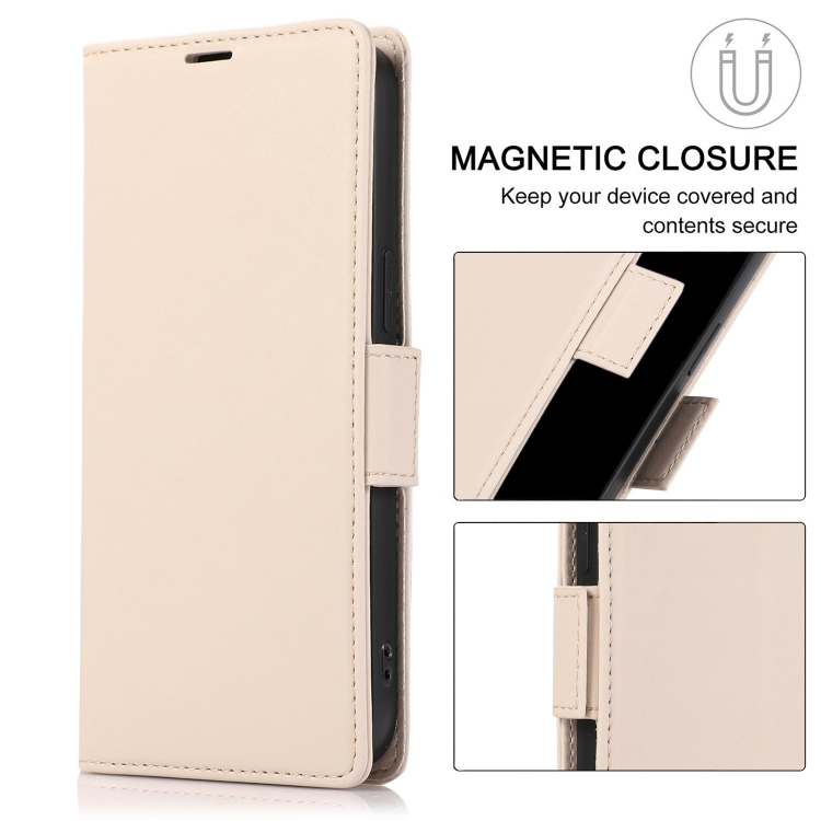 For Samsung Galaxy S25+ / S24+ 5G Side Buckle RFID Anti-theft Leather Phone Case(Apricot) For Samsung Galaxy S25+ / S24+ 5G Side Buckle RFID Anti-theft Leather Phone Case(Apricot)