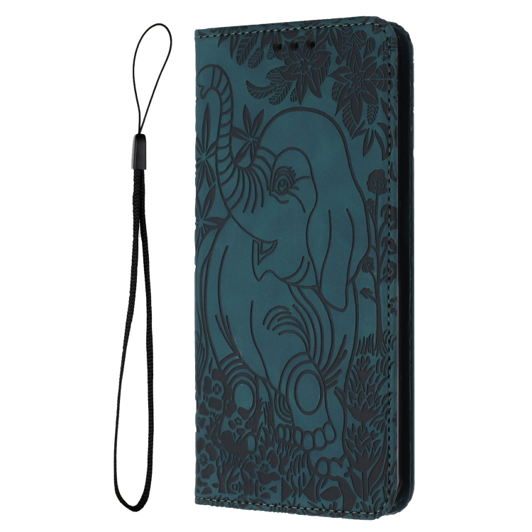 For Samsung Galaxy S25+ 5G Retro Elephant Embossed Leather Phone Case(Green) For Samsung Galaxy S25+ 5G Retro Elephant Embossed Leather Phone Case(Green)