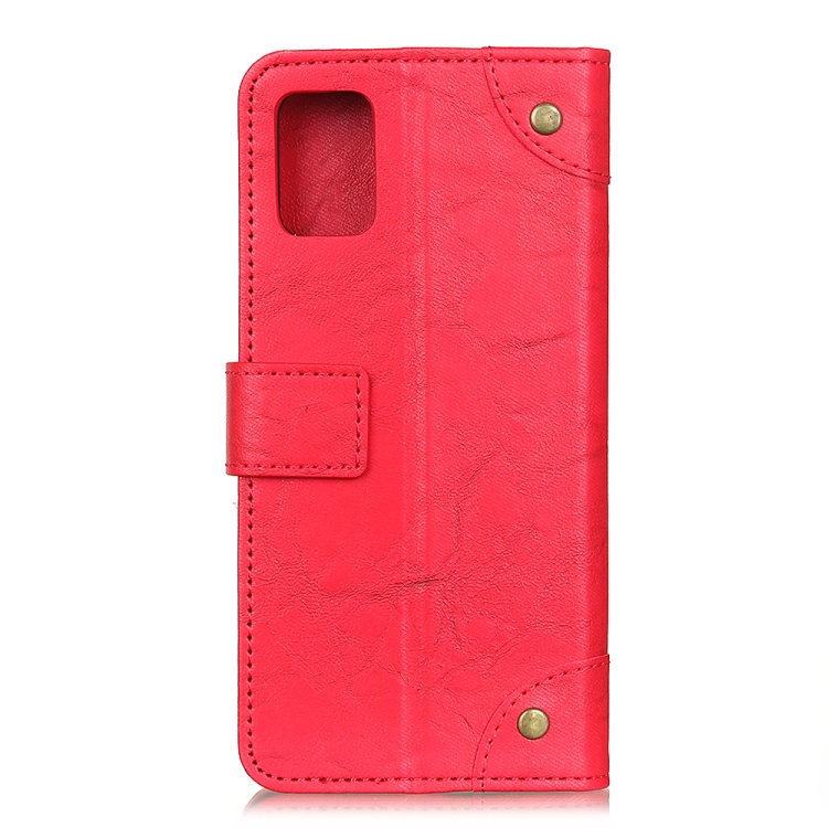 For Samsung Galaxy S20 FE 5G / S20 Fan Edition / S20 Lite Copper Buckle Retro Crazy Horse Texture Horizontal Flip Leather Case with Holder & Card Slots & Wallet(Red) For Samsung Galaxy S20 FE 5G / S20 Fan Edition / S20 Lite Copper Buckle Retro Crazy Horse Texture Horizontal Flip Leather Case with Holder & Card Slots & Wallet(Red)