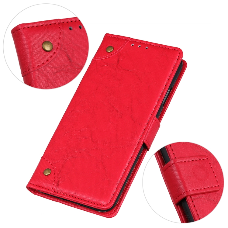 For Samsung Galaxy S20 FE 5G / S20 Fan Edition / S20 Lite Copper Buckle Retro Crazy Horse Texture Horizontal Flip Leather Case with Holder & Card Slots & Wallet(Red) For Samsung Galaxy S20 FE 5G / S20 Fan Edition / S20 Lite Copper Buckle Retro Crazy Horse Texture Horizontal Flip Leather Case with Holder & Card Slots & Wallet(Red)