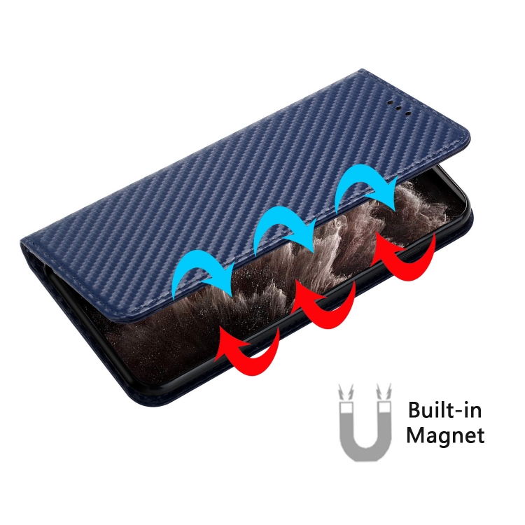 For Samsung Galaxy S25 Ultra 5G Carbon Fiber Texture Magnetic Flip Leather Phone Case(Blue) For Samsung Galaxy S25 Ultra 5G Carbon Fiber Texture Magnetic Flip Leather Phone Case(Blue)