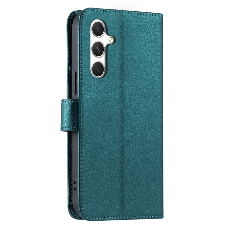 For Samsung Galaxy S24 5G Ring Buckle Rhombic Leather Phone Case(Green) For Samsung Galaxy S24 5G Ring Buckle Rhombic Leather Phone Case(Green)