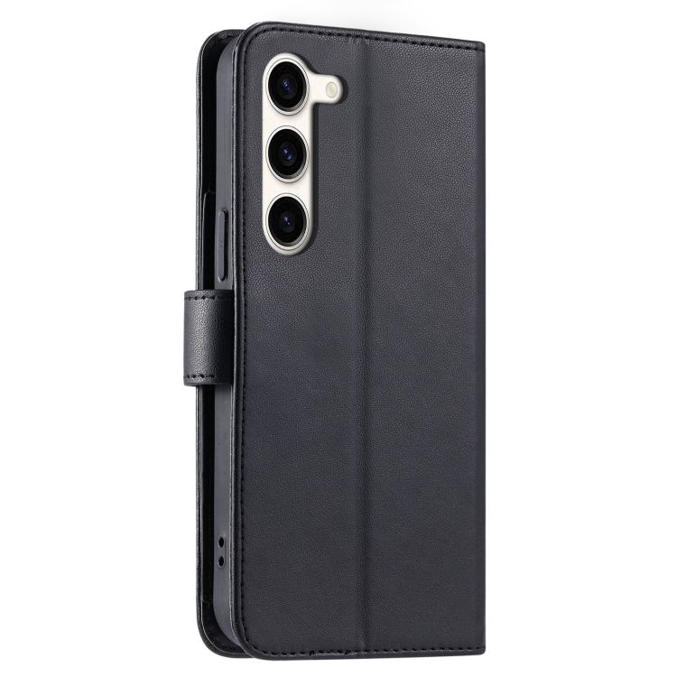 For Samsung Galaxy S23+ 5G Ring Buckle Rhombic Leather Phone Case(Black) For Samsung Galaxy S23+ 5G Ring Buckle Rhombic Leather Phone Case(Black)