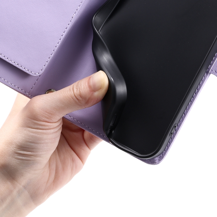 For Samsung Galaxy S20 FE Ring Buckle Rhombic Leather Phone Case(Purple) For Samsung Galaxy S20 FE Ring Buckle Rhombic Leather Phone Case(Purple)