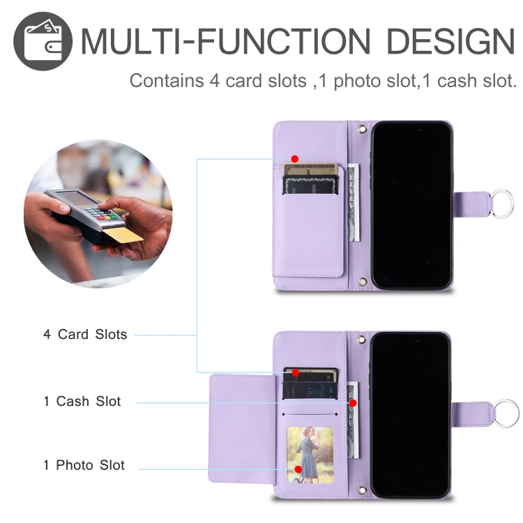 For Samsung Galaxy S20 FE Ring Buckle Rhombic Leather Phone Case(Purple) For Samsung Galaxy S20 FE Ring Buckle Rhombic Leather Phone Case(Purple)
