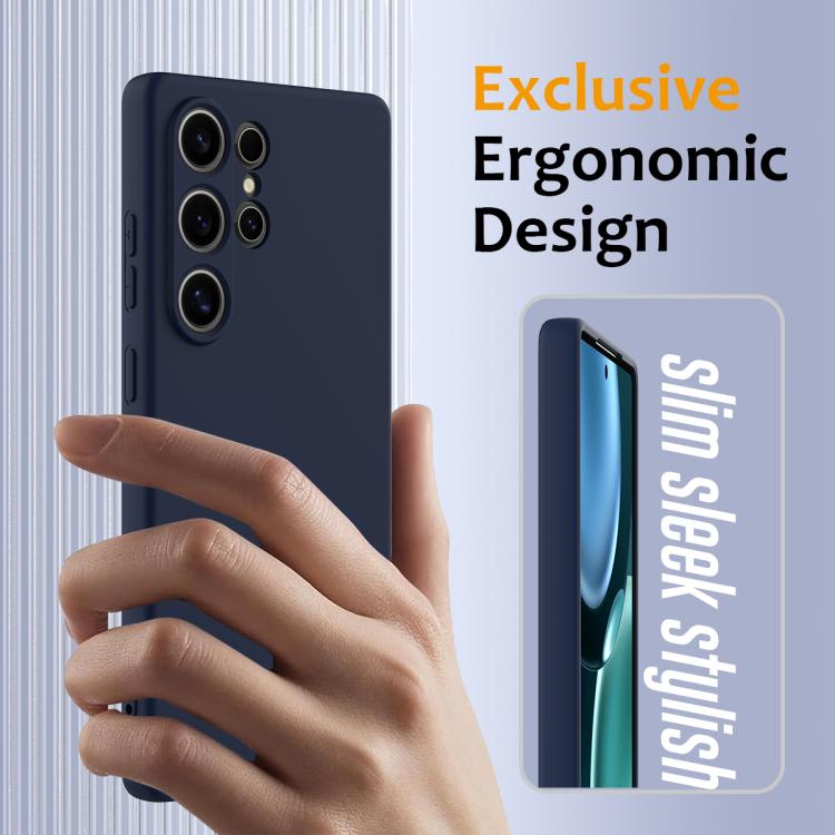 For Samsung Galaxy S25 Ultra 5G Shockproof Silicone Magsafe Phone Case(Navy Blue) For Samsung Galaxy S25 Ultra 5G Shockproof Silicone Magsafe Phone Case(Navy Blue)