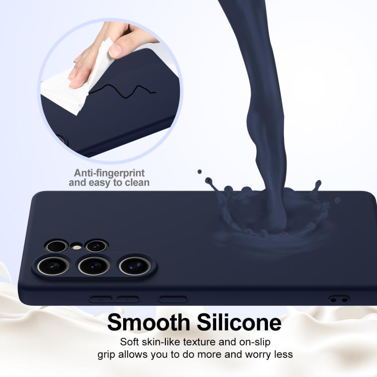 For Samsung Galaxy S25 Ultra 5G Shockproof Silicone Magsafe Phone Case(Navy Blue) For Samsung Galaxy S25 Ultra 5G Shockproof Silicone Magsafe Phone Case(Navy Blue)