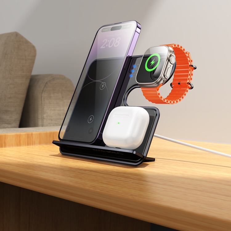 hoco CQ19 Falcon 3 in 1 Desktop Vertical Wireless Fast Charger(Tarnish) hoco CQ19 Falcon 3 in 1 Desktop Vertical Wireless Fast Charger(Tarnish)