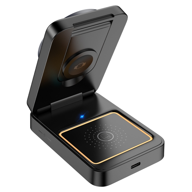 hoco CQ21 Power 3 in 1 Desktop Magnetic Wireless Fast Charger(Black) hoco CQ21 Power 3 in 1 Desktop Magnetic Wireless Fast Charger(Black)