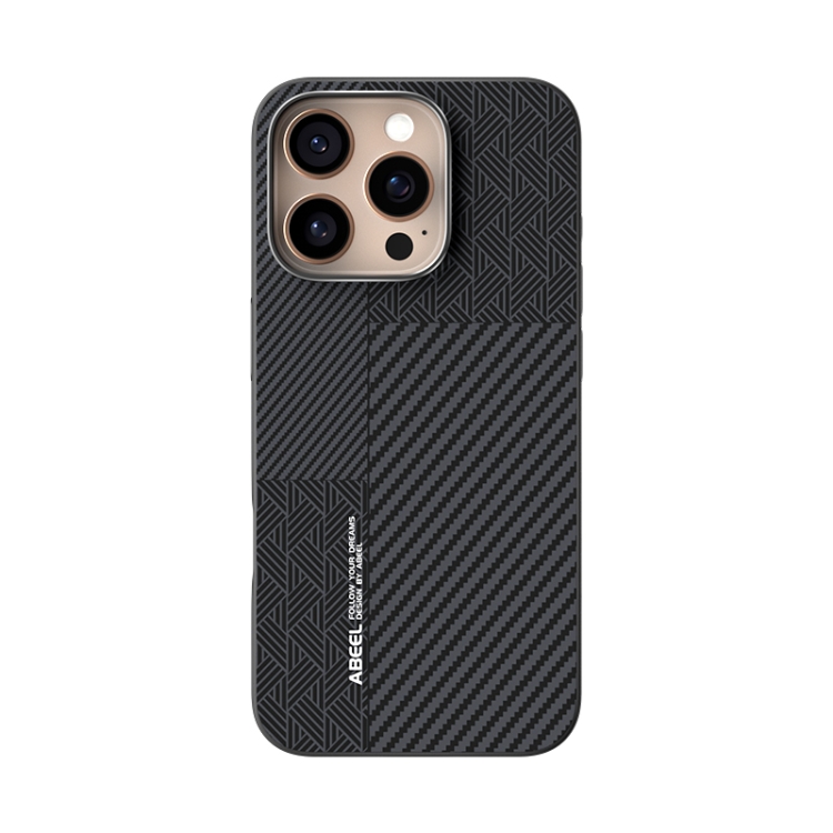 For iPhone 16 Pro ABEEL 6D Micro Relief MagSafe Magnetic Phone Case(Carbon Fiber Black) For iPhone 16 Pro ABEEL 6D Micro Relief MagSafe Magnetic Phone Case(Carbon Fiber Black)