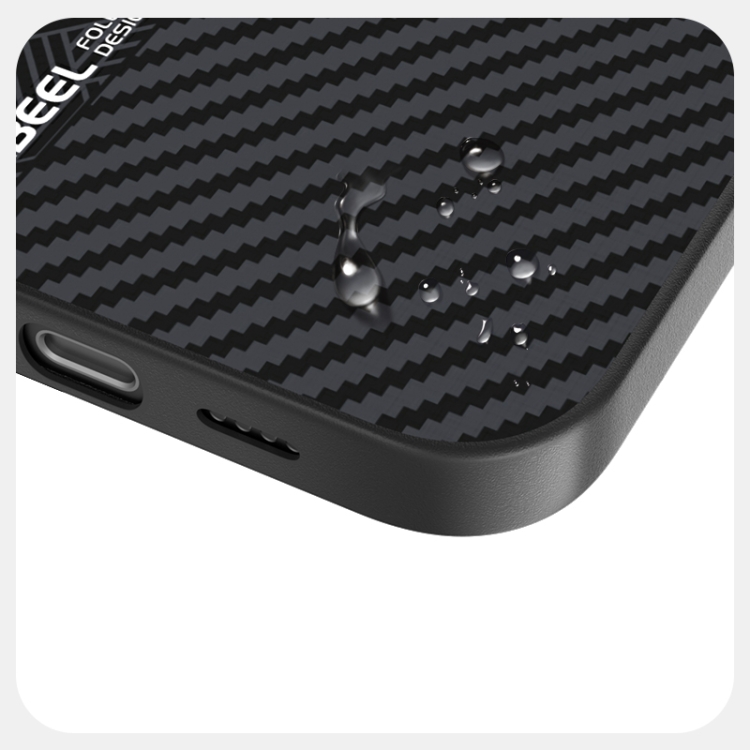 For iPhone 16 Plus ABEEL 6D Micro Relief MagSafe Magnetic Phone Case(Carbon Fiber Black) For iPhone 16 Plus ABEEL 6D Micro Relief MagSafe Magnetic Phone Case(Carbon Fiber Black)