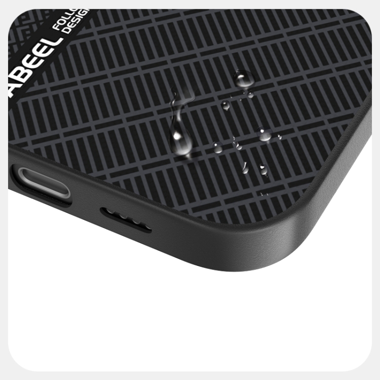 For iPhone 16 ABEEL 6D Micro Relief MagSafe Magnetic Phone Case(Black) For iPhone 16 ABEEL 6D Micro Relief MagSafe Magnetic Phone Case(Black)