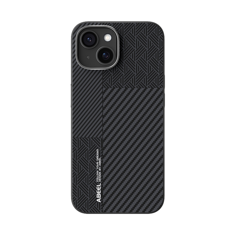 For iPhone 15 ABEEL 6D Micro Relief MagSafe Magnetic Phone Case(Carbon Fiber Black) For iPhone 15 ABEEL 6D Micro Relief MagSafe Magnetic Phone Case(Carbon Fiber Black)
