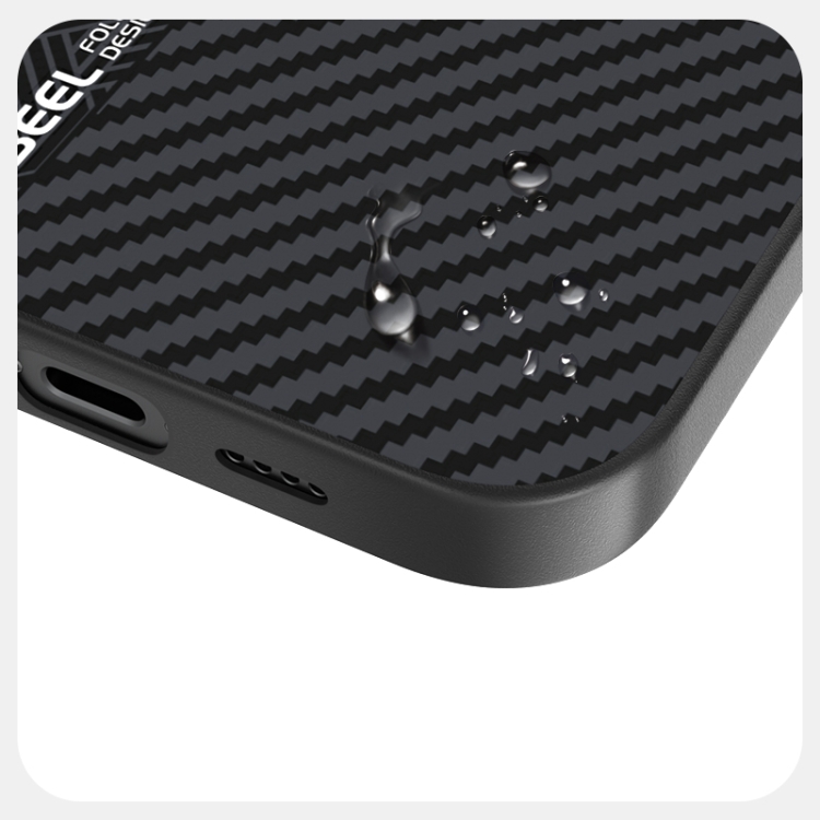 For iPhone 15 ABEEL 6D Micro Relief MagSafe Magnetic Phone Case(Carbon Fiber Black) For iPhone 15 ABEEL 6D Micro Relief MagSafe Magnetic Phone Case(Carbon Fiber Black)