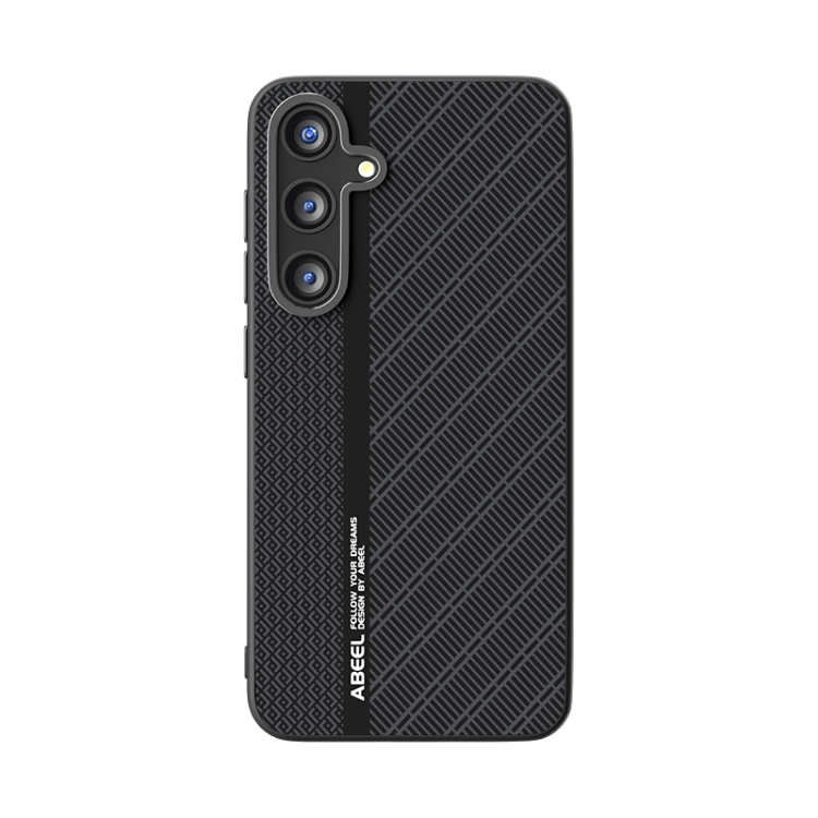 For Samsung Galaxy S25 5G ABEEL 6D Micro Relief MagSafe Magnetic Phone Case(Black) For Samsung Galaxy S25 5G ABEEL 6D Micro Relief MagSafe Magnetic Phone Case(Black)