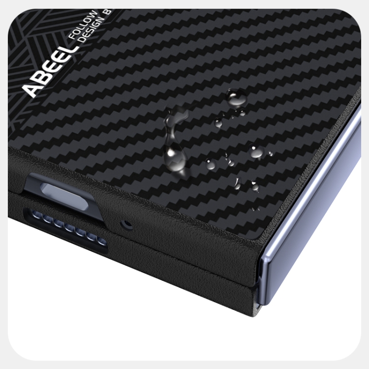 For Samsung Galaxy Z Fold5 5G ABEEL 6D Micro Relief MagSafe Magnetic Phone Case(Carbon Fiber Black) For Samsung Galaxy Z Fold5 5G ABEEL 6D Micro Relief MagSafe Magnetic Phone Case(Carbon Fiber Black)