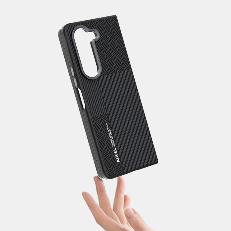 For Samsung Galaxy Z Fold5 5G ABEEL 6D Micro Relief MagSafe Magnetic Phone Case(Carbon Fiber Black) For Samsung Galaxy Z Fold5 5G ABEEL 6D Micro Relief MagSafe Magnetic Phone Case(Carbon Fiber Black)