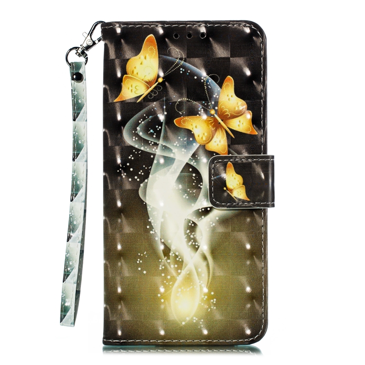 For iPhone 12 / 12 Pro 3D Painted Pattern Horizontal Flip Leather Case with Holder & Card Slot & Wallet & Photo Frame & Lanyard(Two Gold Butterflies) For iPhone 12 / 12 Pro 3D Painted Pattern Horizontal Flip Leather Case with Holder & Card Slot & Wallet & Photo Frame & Lanyard(Two Gold Butterflies)