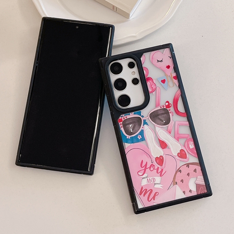 For Samsung Galaxy S22 Ultra 5G Creative Art Pattern Full Coverage Phone Case(Sweet Pink D) For Samsung Galaxy S22 Ultra 5G Creative Art Pattern Full Coverage Phone Case(Sweet Pink D)
