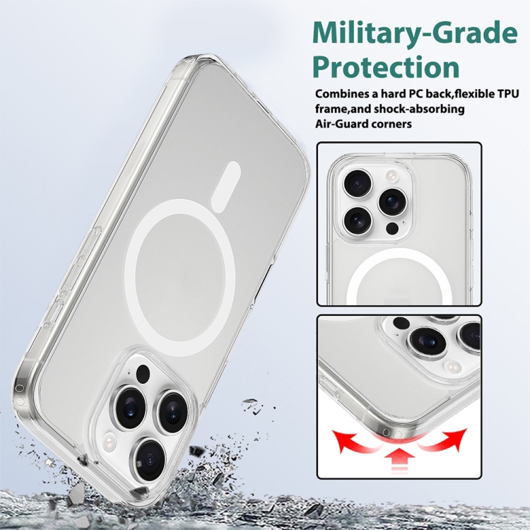 For iPhone 16 Pro Camera Control Button Integrated MagSafe Clear Phone Case(Transparent) For iPhone 16 Pro Camera Control Button Integrated MagSafe Clear Phone Case(Transparent)