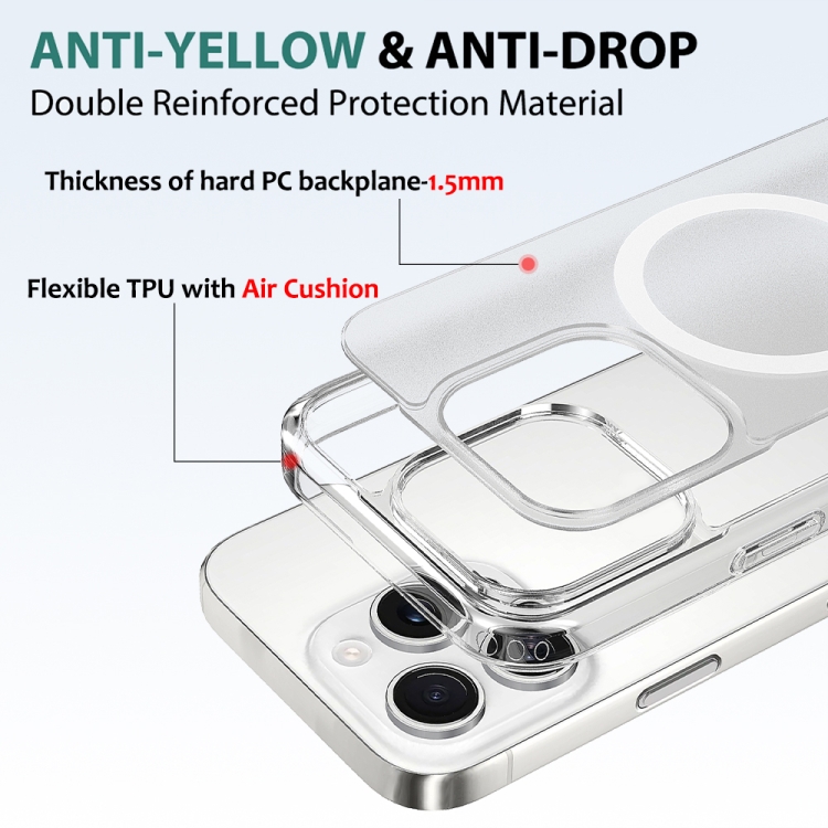 For iPhone 16 Pro Camera Control Button Integrated MagSafe Clear Phone Case(Transparent) For iPhone 16 Pro Camera Control Button Integrated MagSafe Clear Phone Case(Transparent)